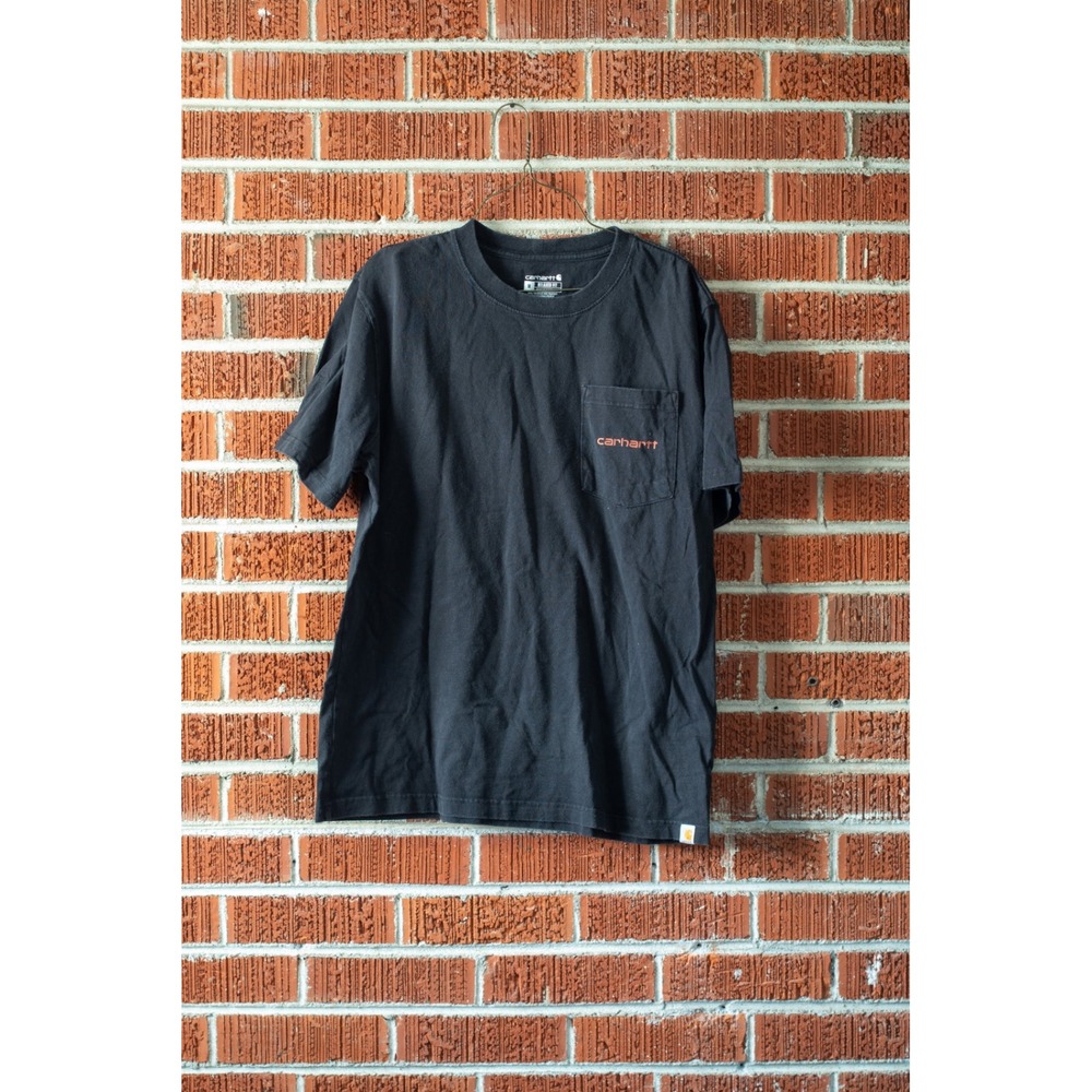 Carhartt Mens Relaxed Fit Graphic Pocket T-Shirt Black Size M 105179 BLK